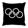 olympic rings Throw Pillow