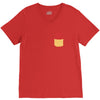 Heart Pocket V-Neck Tee
