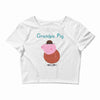 peppa pig grandpa pig Crop Top