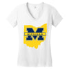 ohio for michigan Women's V-Neck T-Shirt