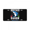 brother shark doo doo doo family matching License Plate