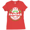 vote pandas Ladies Fitted T-Shirt