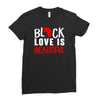 black love is beautiful Ladies Fitted T-Shirt
