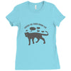 listen to your inner cat girls Ladies Fitted T-Shirt