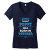 The Best Poppy Was Born In October Women's V-Neck T-Shirt