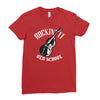 rockin' it old school bass Ladies Fitted T-Shirt