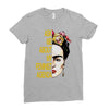 ask me about my feminist agenda frida kahlo Ladies Fitted T-Shirt