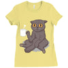 catffeinated Ladies Fitted T-Shirt