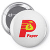 paper Pin-back button
