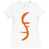 helix of heroes funny retro sci fi superhero symbol cool logo Ladies Fitted T-Shirt