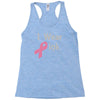 junior's breast cancer awareness i wear pink Racerback Tank