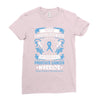 Never Underestimate the Strength of a Prostate Cancer Warrior Ladies Fitted T-Shirt