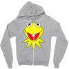 kermit muppets uomo Zipper Hoodie