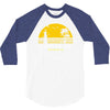 amity island jaws inspired movie shark printed 3/4 Sleeve Shirt