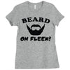 mens beard Ladies Fitted T-Shirt