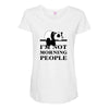 im Not Morning People Maternity Scoop Neck T-shirt