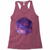 d20 galaxy Racerback Tank