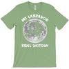 halloween my labrador rides shotgun T-Shirt