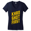 who shot first Women's V-Neck T-Shirt