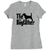 the dogfather beagle Ladies Fitted T-Shirt