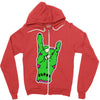 zombie metal Zipper Hoodie