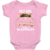 july girl is a perfect combination of princess and warrior Baby Bodysuit