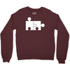 rude jigsaw ideal birthday present or gift Crewneck Sweatshirt