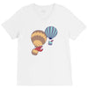 hot bear balloon V-Neck Tee
