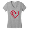 love back Women's V-Neck T-Shirt