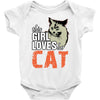 This Girl Loves Her Cat Baby Onesie