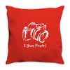 shoot people Throw Pillow