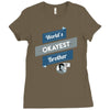 world's okayest brother Ladies Fitted T-Shirt