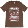 Never Underestimate The Strength Of A Breast Cancer Warrior T-Shirt