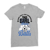 Some Girls Love Diamonds This Girl Loves Balls Ladies Fitted T-Shirt