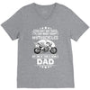 Motorcycles Dad V-Neck Tee