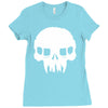 resistance inspired skull Ladies Fitted T-Shirt