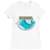 53. narwhal 025 Ladies Fitted T-Shirt