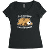 dreamer bear Women's Triblend Scoop T-shirt
