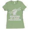 weapons of mass percussion Ladies Fitted T-Shirt