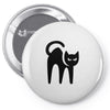 cat black Pin-back button