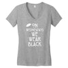 On Wednesdays We Wear Black Women's V-Neck T-Shirt