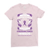 Never Underestimate The Strength Of A Gynecologic Cancer Warrior Ladies Fitted T-Shirt