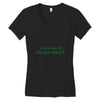 i before e Women's V-Neck T-Shirt