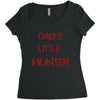 dad's litle hunter Women's Triblend Scoop T-shirt
