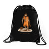 primitive man Drawstring Bags