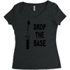drop the base Women's Triblend Scoop T-shirt