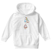 Cute Unicorn and Happy Cupcake Youth Hoodie