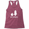 android robot spoof Racerback Tank
