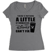 There's Nothing a Little Starbucks and Disney Can't Fix Women's Triblend Scoop T-shirt