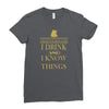 i drink Ladies Fitted T-Shirt